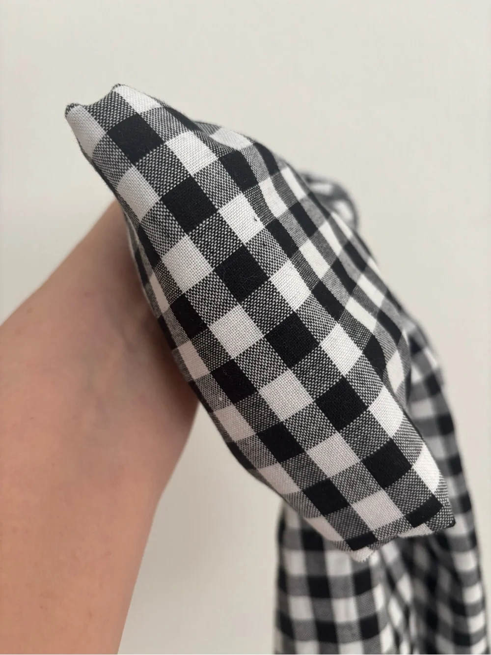 Handmade BLACK Checkered Gingham Bow Large Custom Ordered NEW COLORS Final Sale